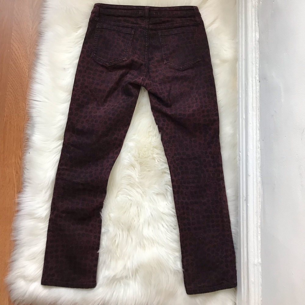 Acne Kick Print Wine Skinny Jeans size 6 - Picture 5 of 6